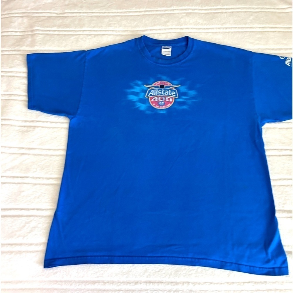 Allstate 400 Brickyard NASCAR Race T Shirt Sz Mens XL Blue​​ 2007​​​​​​